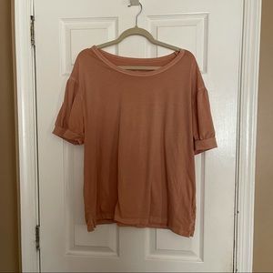 Universal Thread Salmon Puffy Sleeve Shirt